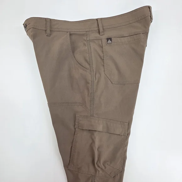 Gorpcore prAna Stretch Zion Straight Pants Men’s 35x32 Brown Hiking - Picture 3 of 13